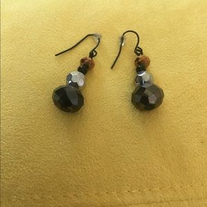 Multi-Metallic Drop Down Earrings
